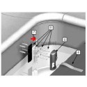 Coulisseau inox pour accroche de sécurité, les 3